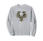 Soccer Ball Camo Heart Mom Fan Sweatshirt - Minimalist Print Men Women