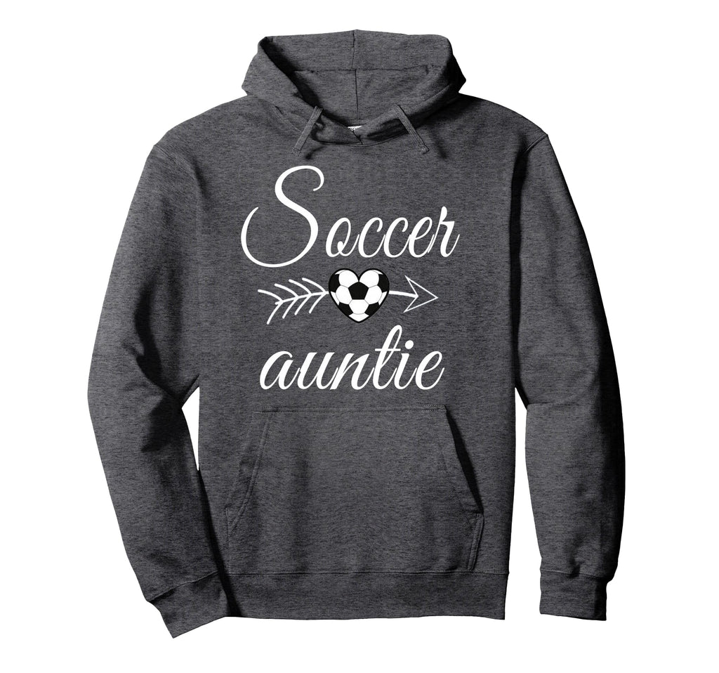 Soccer Auntie Heart Soccer Lovers Hoodie - Graphic Print Men Women