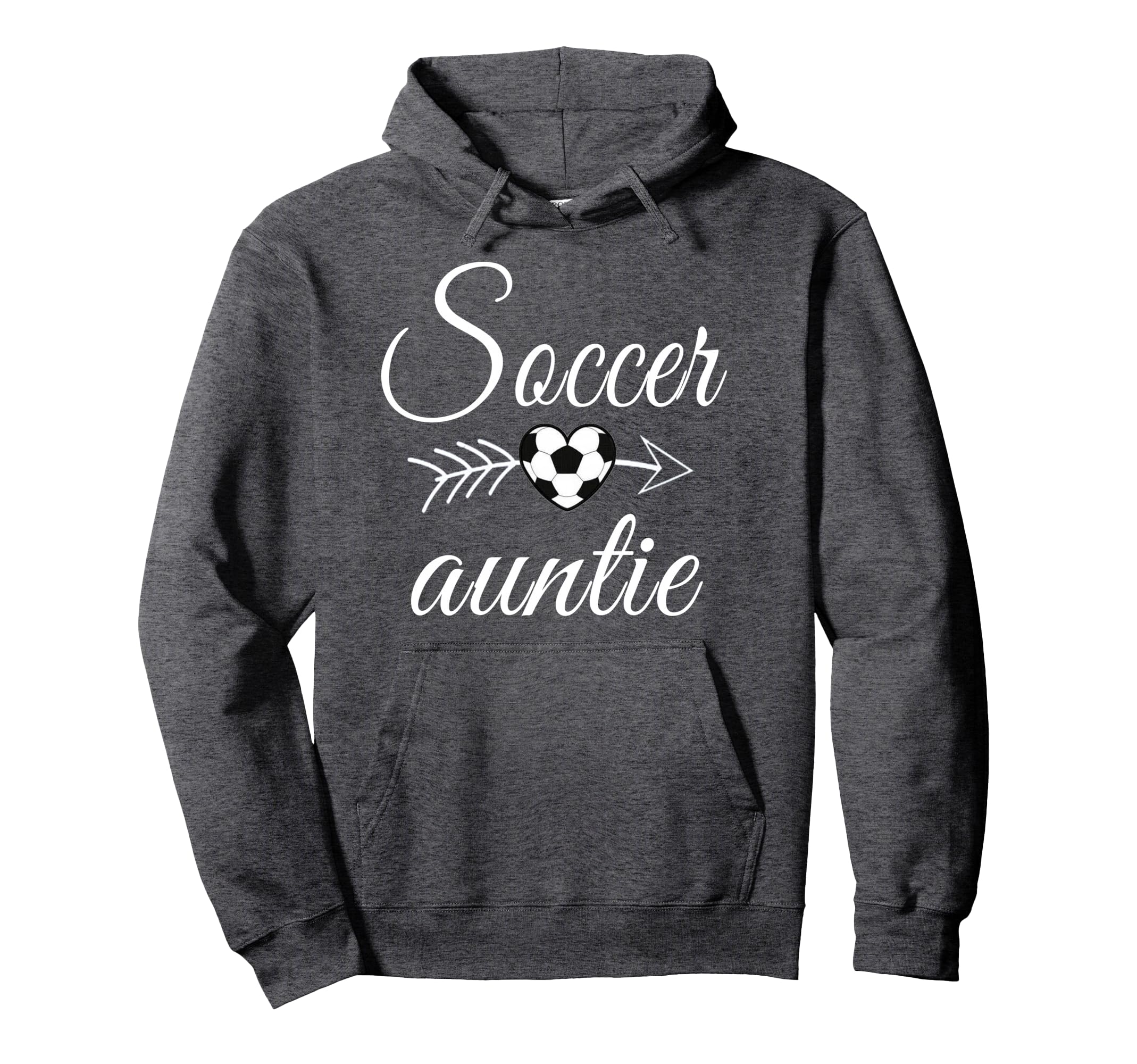 Soccer Auntie Heart Soccer Lovers Hoodie - Graphic Print Men Women