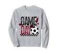 Game Day Soccer Team Season Maroon Sweatshirt - Trendy Graphic for Adults