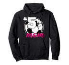 Soccer Mom 5S Mom Number 5 Soccer Hoodie - Aesthetic Graphic for Adults