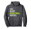 Eat Sleep Basketball Repeat Player Hoodie - Custom Art Print for Adults