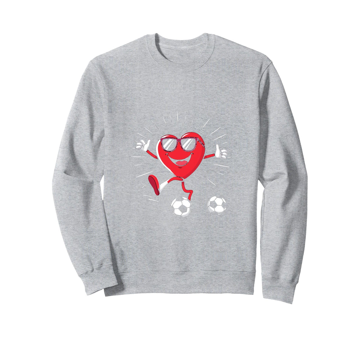 Heart Soccer Gift T-Shirt - Fun Novelty Design Unisex