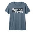 Soccer Grandpa Grandfather Checkered Tri T-Shirt - Streetwear Style Unisex