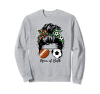 Football Mom Soccer Mom Mom Both Sweatshirt - Graphic Print Men Women