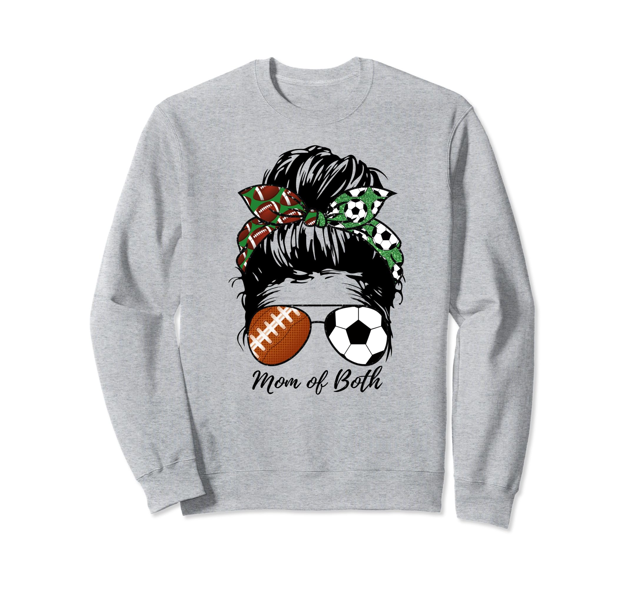 Football Mom Soccer Mom Mom Both Sweatshirt - Graphic Print Men Women