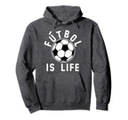 Futbol Is Life Soccer Ball Hoodie - Graphic Print Men Women