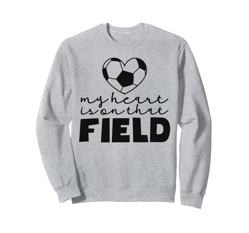 My Heart Is That Field Soccer Sweatshirt - Aesthetic Graphic for Adults