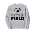 My Heart Is That Field Soccer Sweatshirt - Aesthetic Graphic for Adults