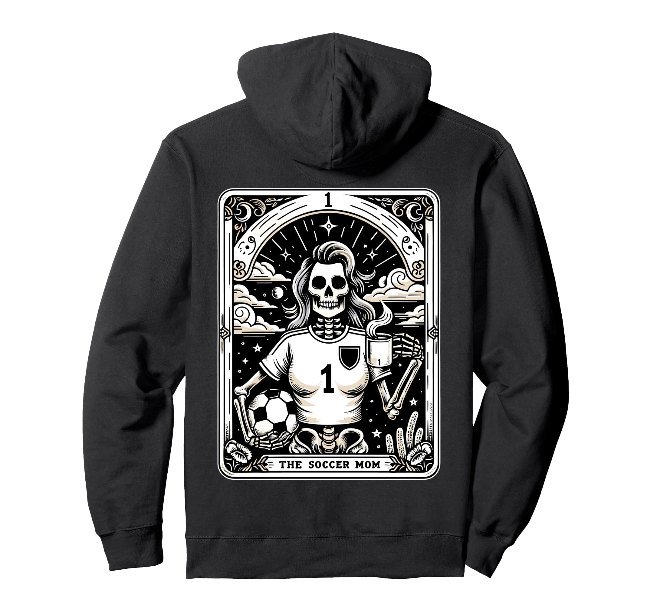 Tarot Card Soccer Mom Soccer Mum Hoodie - Casual Everyday Wear Unisex