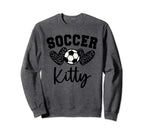 Soccer Kitty Matching Family Soccer Sweatshirt - Graphic Print Unisex