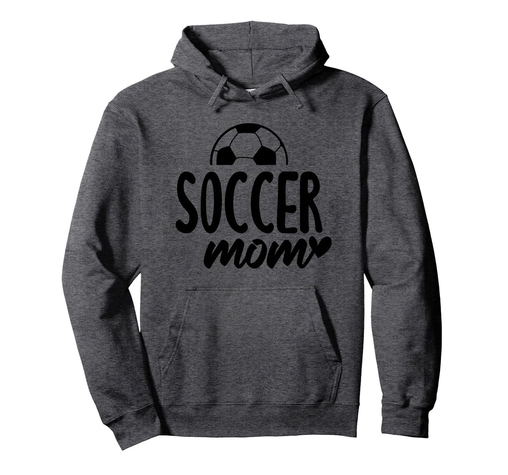 Soccer Mom Heart Script Font Hoodie - Unique Graphic for Adults