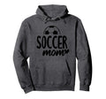 Soccer Mom Heart Script Font Hoodie - Unique Graphic for Adults