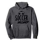 Soccer Mom Heart Script Font Hoodie - Unique Graphic for Adults