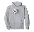 Soccer Ball Soccer Heart Soccer Player Hoodie - Minimalist Print Men Women