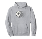Soccer Ball Soccer Heart Soccer Player Hoodie - Minimalist Print Men Women