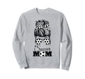 Soccer Mom Messy Bun Glasses Funny Sweatshirt - Novelty Apparel for Adults