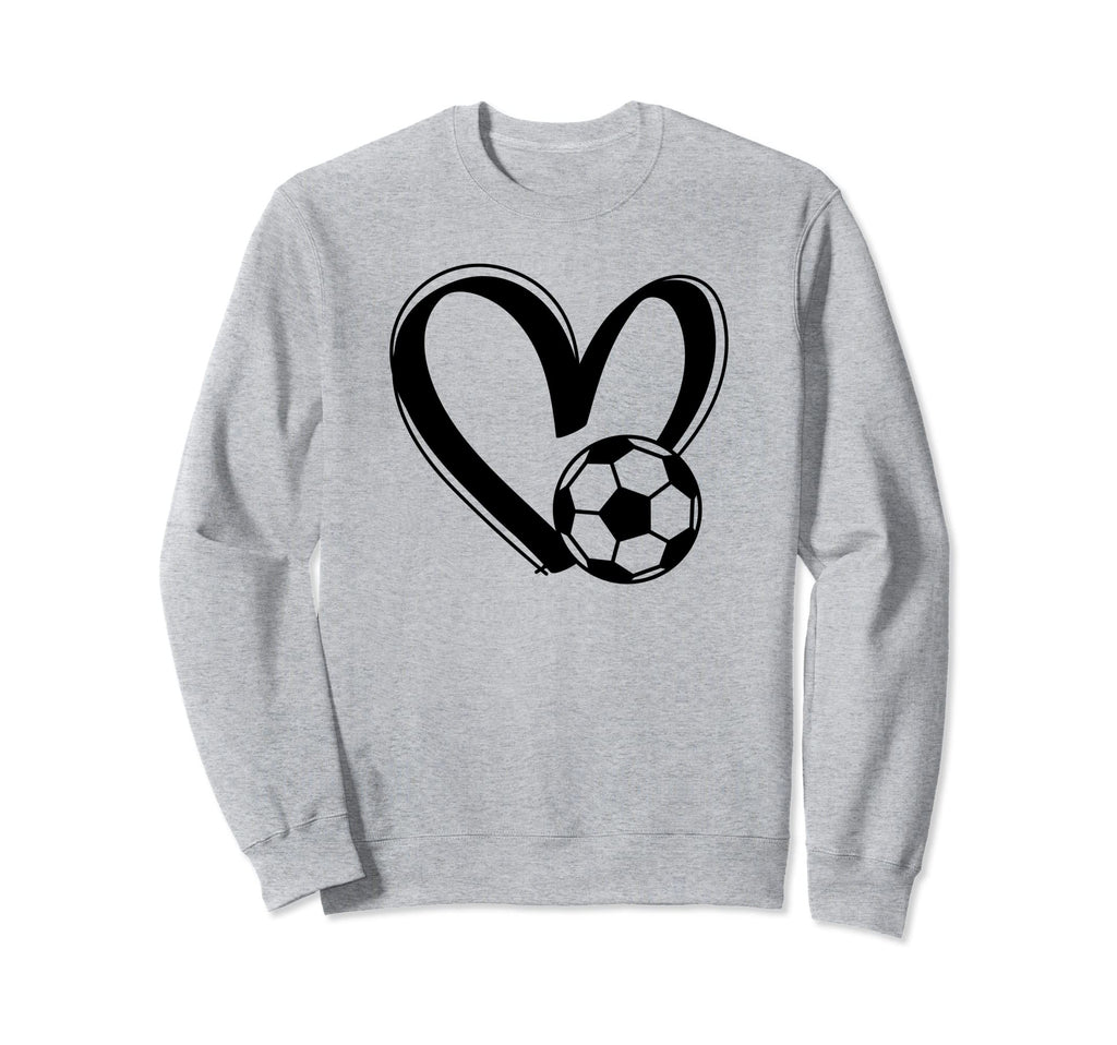Soccer Ball Heart Sweatshirt - Aesthetic Graphic Men Women