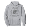 Soccer Team Mom Bow Gift Soccer Hoodie - Casual Everyday Wear Men Women