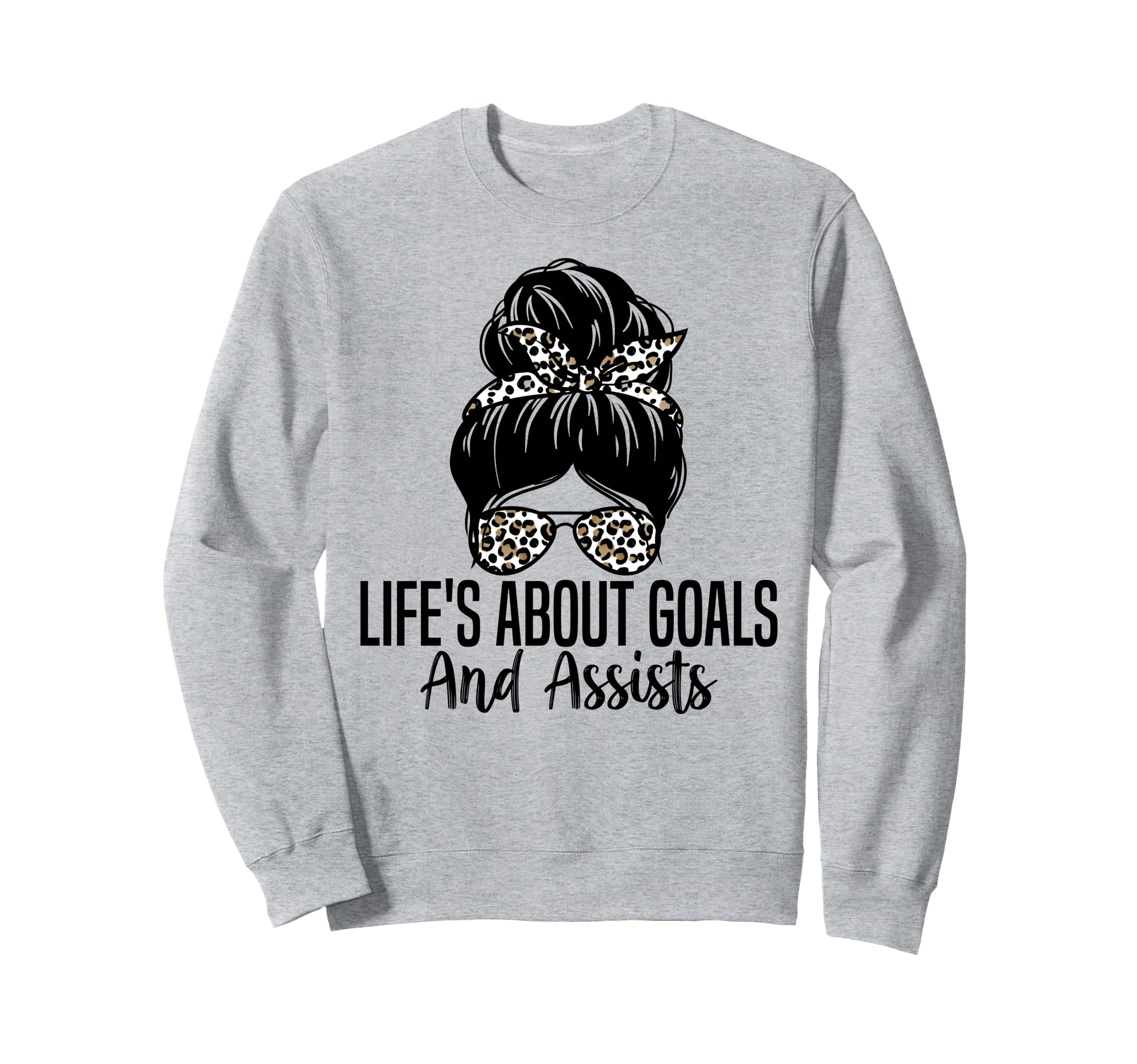 Lifes About Goals And Assists Sweatshirt - Custom Art Print for Adults