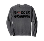 Soccer Grandma Love Heart Sweatshirt - Unique Graphic Unisex