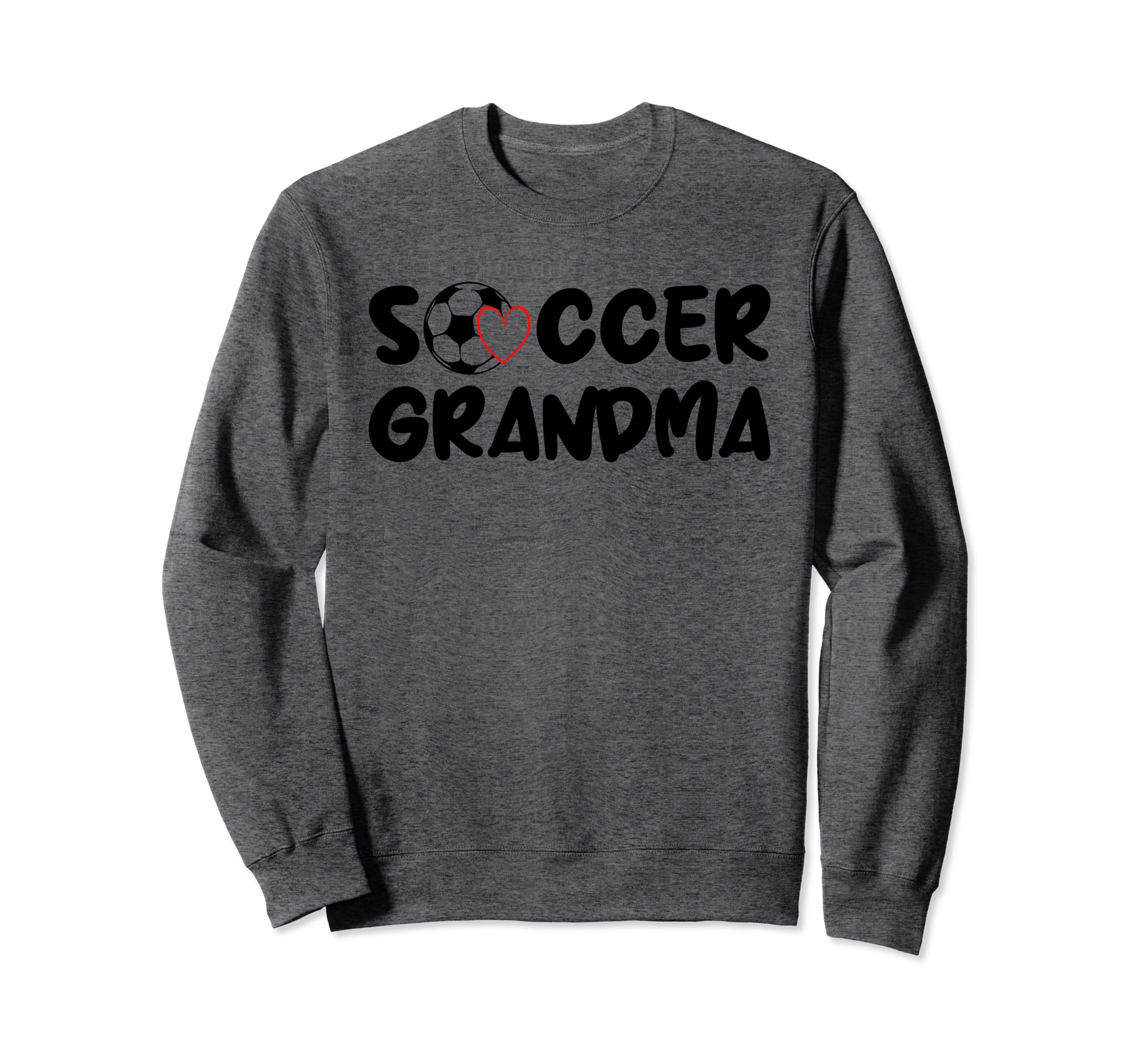 Soccer Grandma Love Heart Sweatshirt - Unique Graphic Unisex