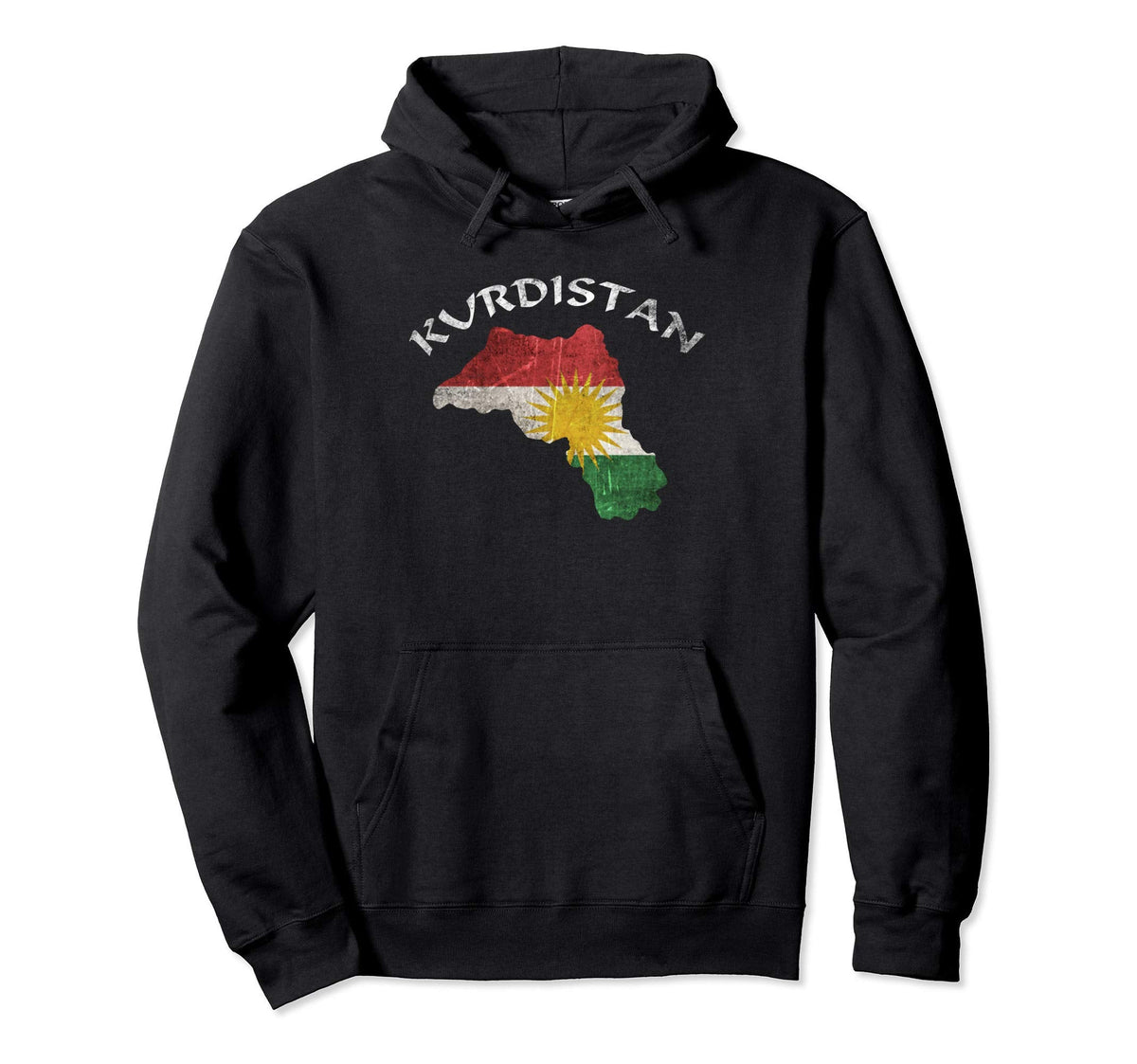 Kurdish Flag Gifts Hoodie - Graphic Print for Adults