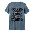 Soccer Mama Messy Bun Soccer Mothers T-Shirt - Unique Graphic Men Women