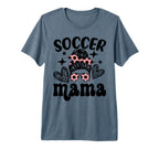 Soccer Mama Messy Bun Soccer Mothers T-Shirt - Unique Graphic Men Women