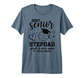 2027 Senior Soccer Stepdad Proud T-Shirt - Novelty Apparel for Adults