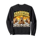 Funny Certified Soccer Baller Sweatshirt - Casual Everyday Wear Unisex
