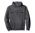 Foosball Goalkeeper Heartbeat Table Hoodie - Aesthetic Graphic Unisex
