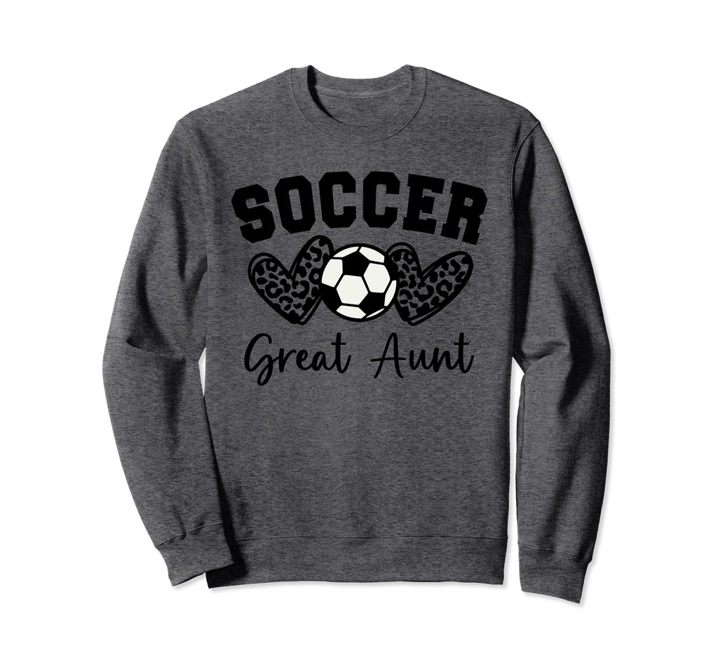 Soccer Great Aunt Matching Family Soccer Sweatshirt - Trendy Graphic Unisex