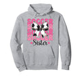 Soccer Sister Soccer Sis Coquette Bow Hoodie - Trendy Graphic Unisex