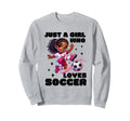 Just Who Loves Soccer African Sweatshirt - Graphic Print for Adults