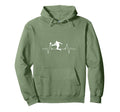 Soccer Heartbeat Soccer Player Gift Hoodie - Unique Graphic for Adults