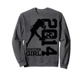 12Th Birthday Soccer 2014 Sweatshirt - Minimalist Print Unisex