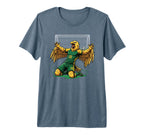Eagle Soccer Player Score Goal T-Shirt - Streetwear Style Men Women