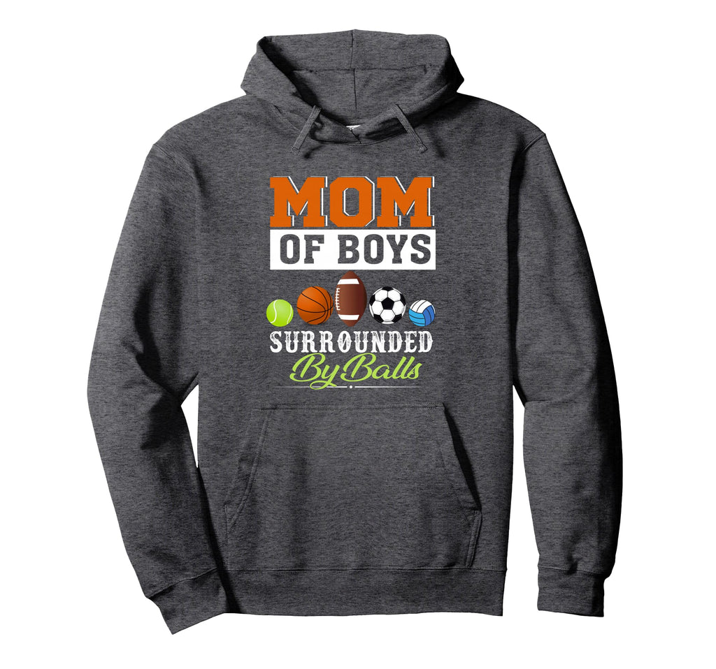Mom Surrounded Balls Hoodie - Novelty Apparel Unisex