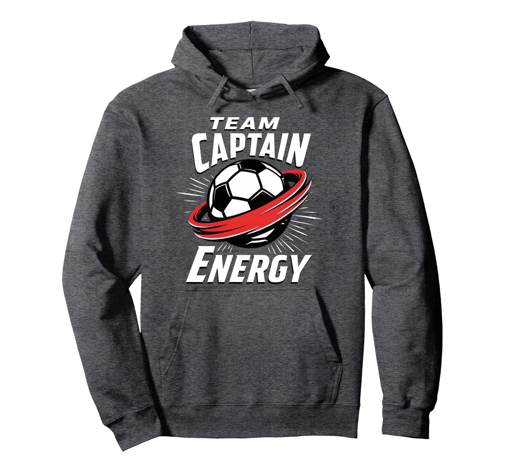 Team Captain Energy Soccer Hoodie - Trendy Graphic for Adults