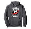 Team Captain Energy Soccer Hoodie - Trendy Graphic for Adults