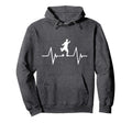 Soccer Heartbeat Gift Hoodie - Minimalist Print for Adults