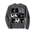 Soccer Game Day Bow And Heart Soccer Sweatshirt - Aesthetic Graphic Unisex