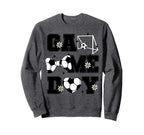 Soccer Game Day Bow And Heart Soccer Sweatshirt - Aesthetic Graphic Unisex