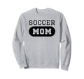 Soccer Mom Funny Soccer Sweatshirt - Minimalist Print for Adults