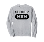 Soccer Mom Funny Soccer Sweatshirt - Minimalist Print for Adults
