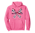 Coquette Bow Soccer Ball Pattern Hoodie - Fun Novelty Design for Adults