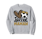 Soccer Mamaw Heart Grandma Mamaw Sweatshirt - Minimalist Print Unisex