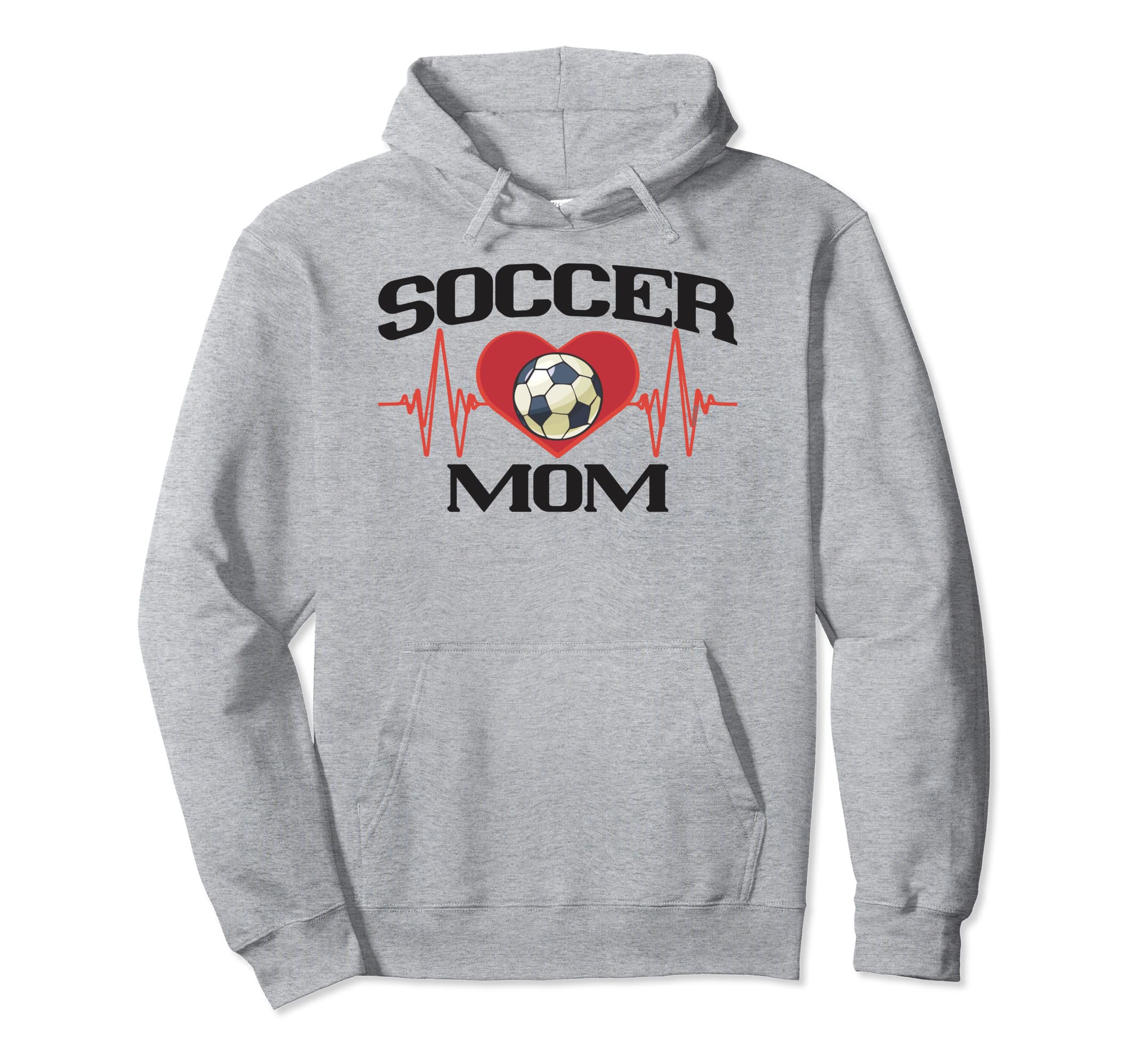 Heartbeat Soccer Team Mothers Day Hoodie - Trendy Graphic Unisex