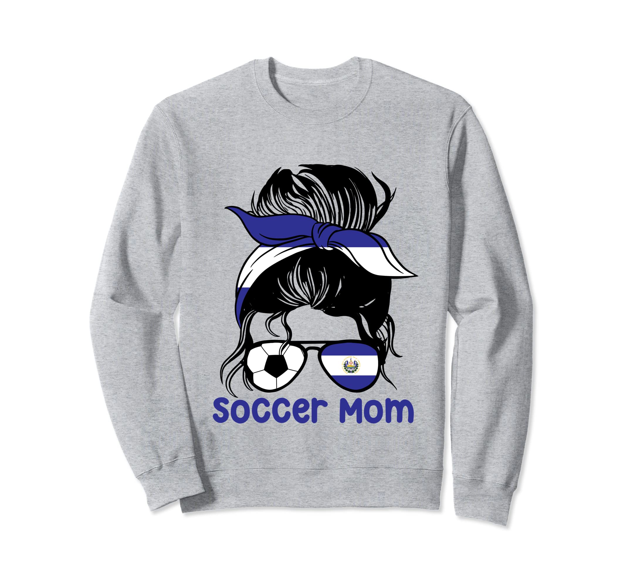 Soccer Mom Salvador Messy Bun Sweatshirt - Streetwear Style for Adults